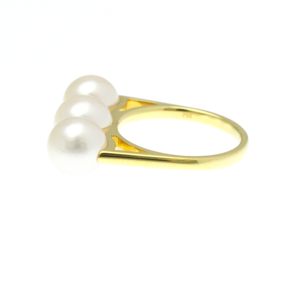 Tasaki Balance Ella Ring Yellow Gold (18K) Fashion Pearl Band Ring Gold - Picture 2 of 10